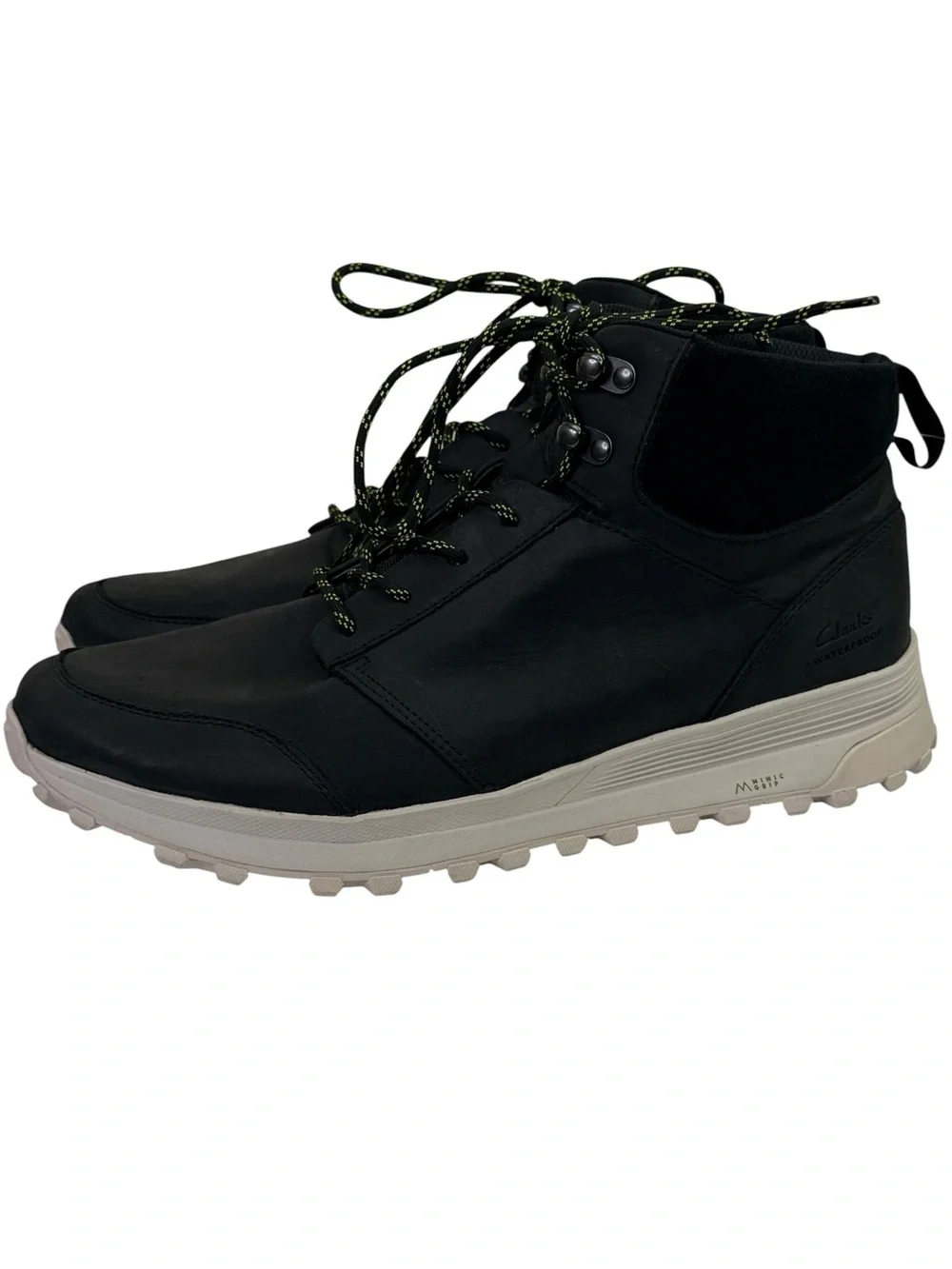 NEW Clarks Men’s ATL Trek Up Waterproof Black Boots Leather Size 12
